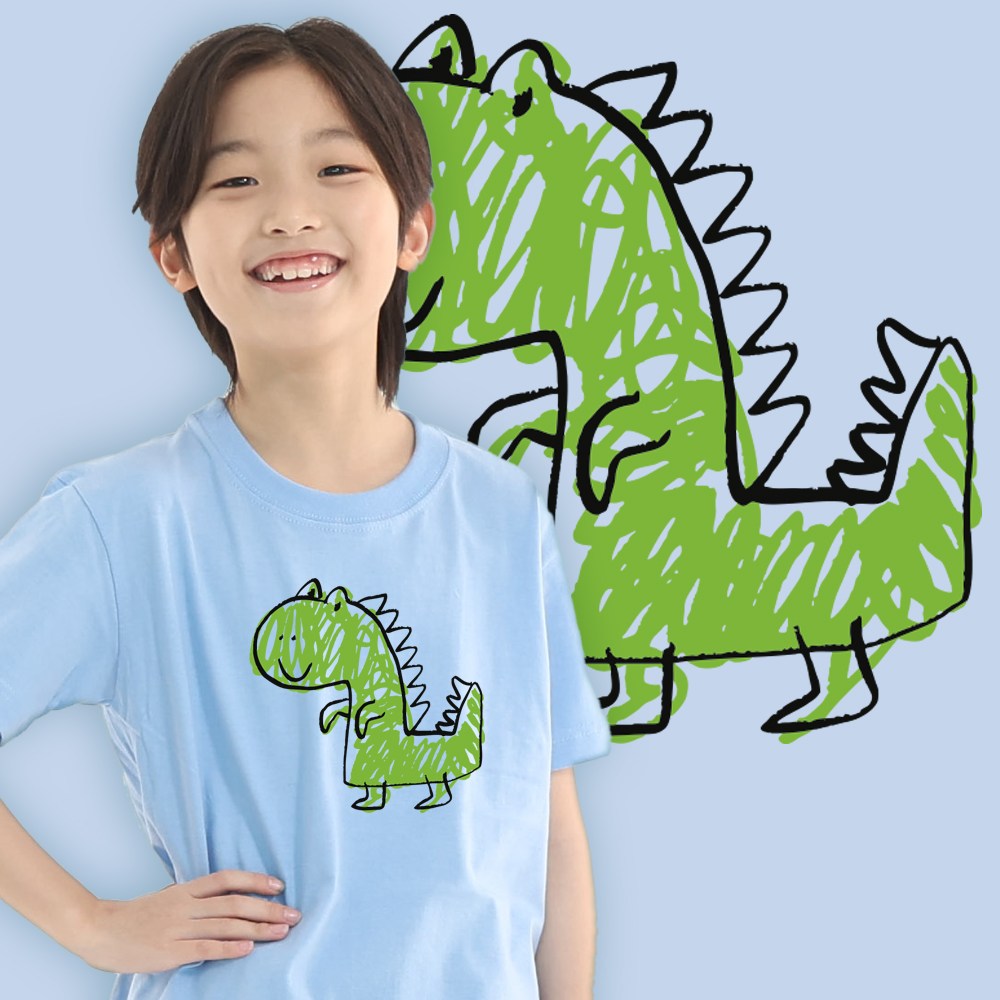 남녀공용 30수 라운드 티셔츠 아동티 학급티 반티 디자인 J47 17호 9 10세