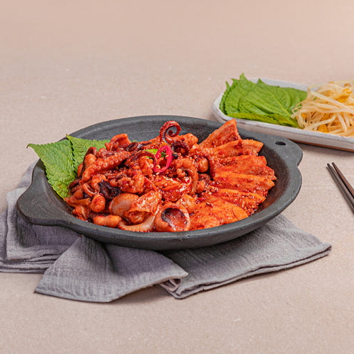 독도쭈꾸미 천호동 맛집 양념 쭈꾸미 밀키트 캠핑 음식 요리 1개 보통맛 600g