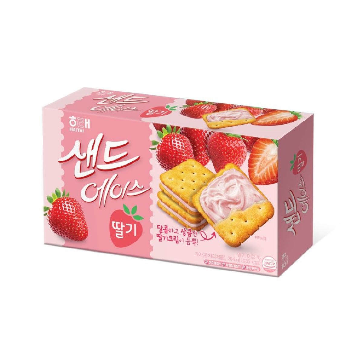 해태 샌드에이스 딸기 204g