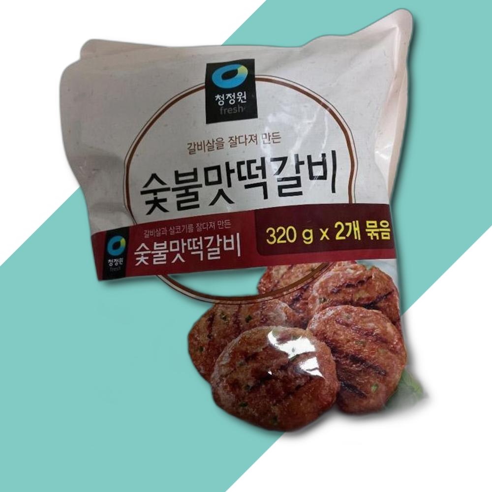 청정원 청정원 숯불맛 떡갈비 입 청정원 숯불맛 떡갈비 축산가공식품 축산 320GX2