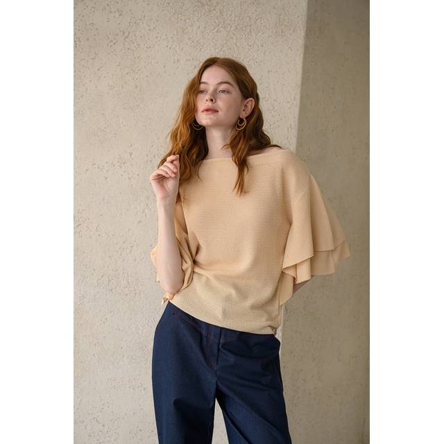 CAHIERS 까이지엔느 보트넥 데일리 니트 라이트