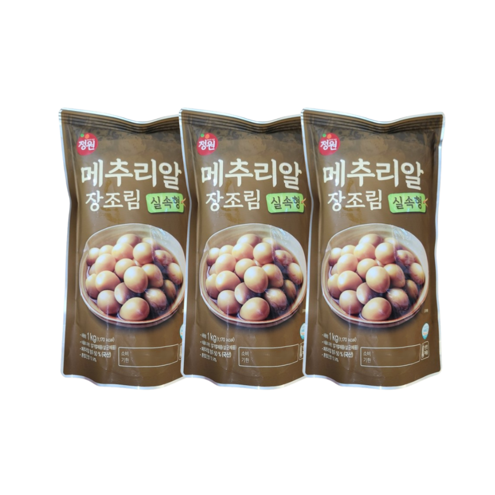 정원 정원 정원식품 메추리알 장조림1kg 3개 1kg