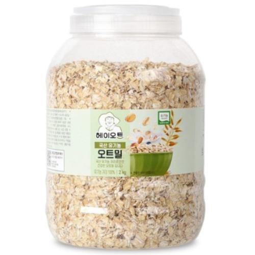 헤이오트 국산 유기농 오트밀 2kg