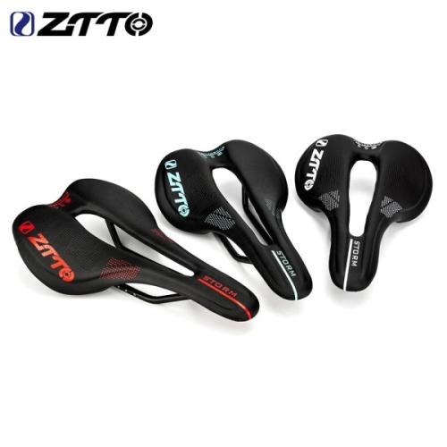ZTTO MTB 도로 자전거 안장 좌석 PU 가죽 초경량 쿠션 소프트 사이클링 레이싱