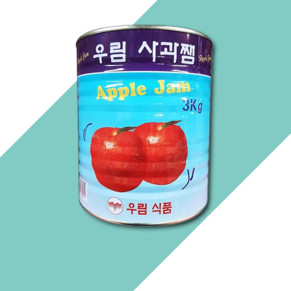 우림식품 우림 사과잼 3KG X6개 잼 사과잼 캔 식당납품 대량유통