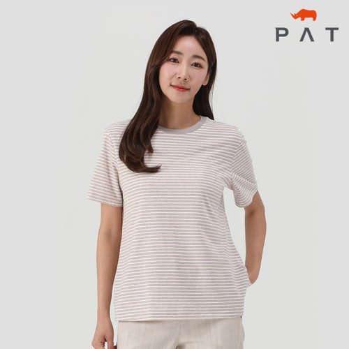 PAT 피에이티린넨 스트라이프 티셔츠 100 200 QI45301