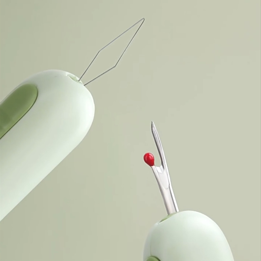 수선 2in1 멀티 바늘 실꿰기 실밥뜯개 커팅 끼우개 1개