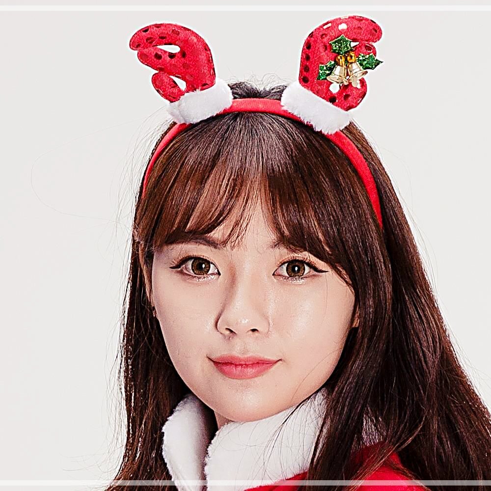 크리스마스파티 미니 루돌프뿔 헤어머리띠 할로윈데이 귀여운머리띠 J2TWD0325A