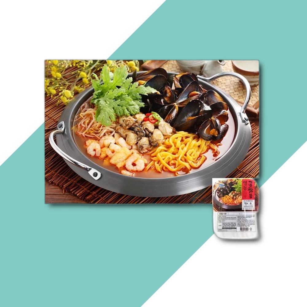 영동씨푸드 영동 굴짬뽕 750g 1개 중국음식 사천해물짬뽕 짜장짬뽕 선봉해물짬뽕 짬뽕
