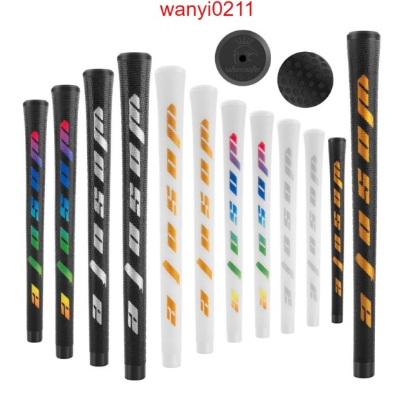 아이언그립교체 10개세트 6색상 레인보우 우소프 WOSOFE TPE 투명 우드그립교체 58R 60R