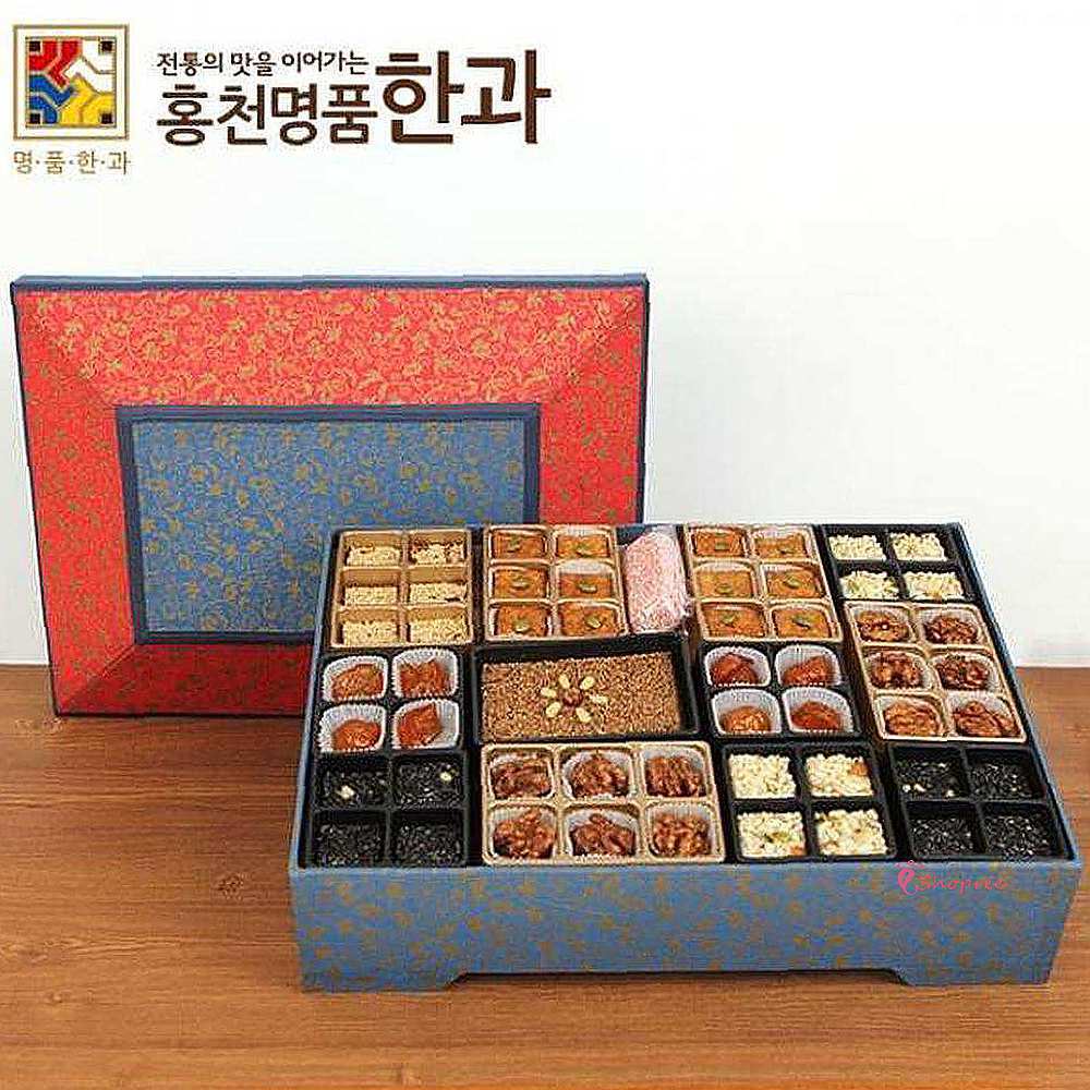 홍천명품한과 정성 한선물세트 한지박스 전통한 맛있는한 옛날한 간식 옛날자 전통자 한세트