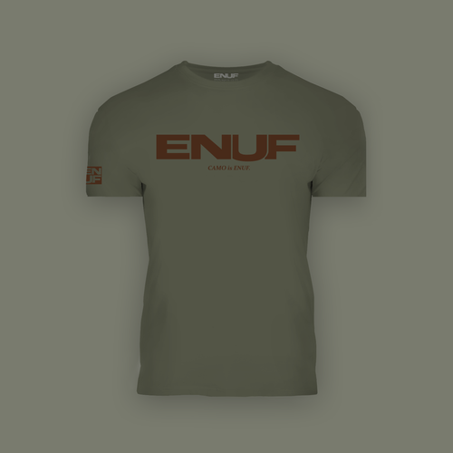 ENUF 이너프 Camo 카키 티셔츠 크로스핏 헬스 기능성 의류