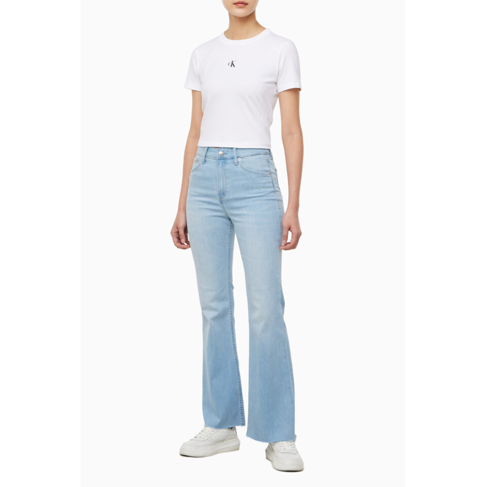Calvin Klein Jeans 캘빈클라인 진 CALVIN KLEIN JEANS 여성 하이라이즈 부츠핏 라이트블루 5 데님 AB7 YV2 9
