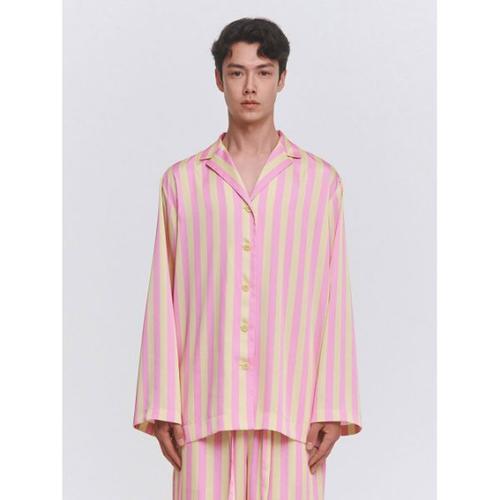 고고르르 고고르르 GOGORR Wide Pajama Open Collar Shirt Stripe GR24SH202ST 109915