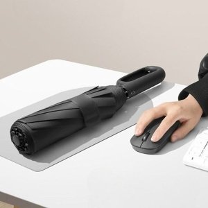 GDM 발수코팅 고리손잡이 3단 자동 우산