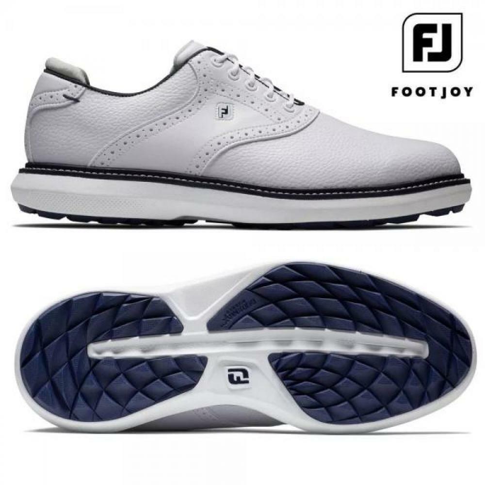 풋조이 4397903 Footjoy Traditions Spikeless Golf Shoes WhiteNavy 감소 골프 TA359