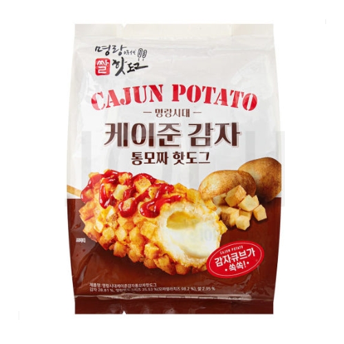 명랑시대쌀핫도그 케이준 감자 통모짜 핫도그 120g