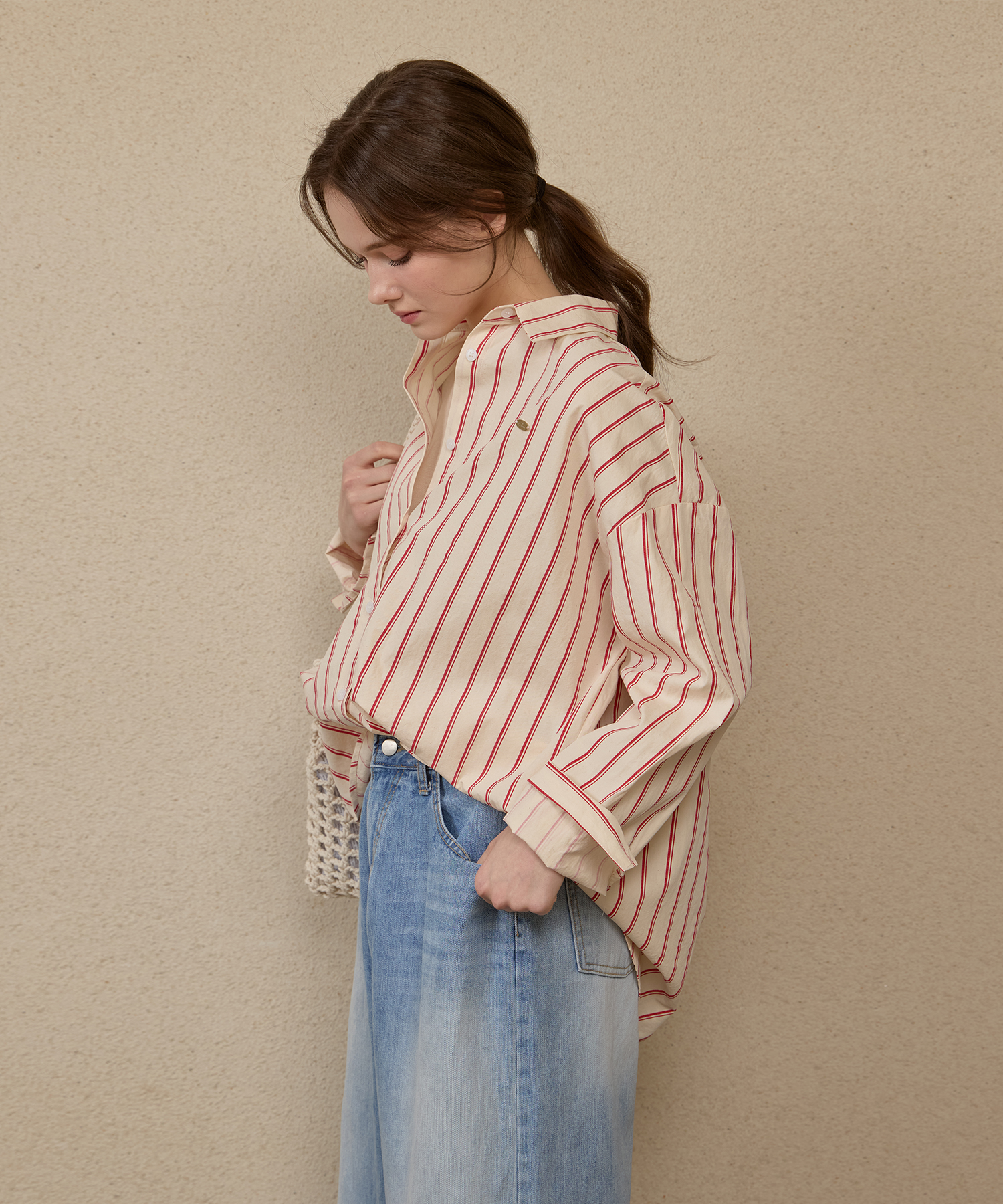 르 스튜디오 VERTICAL POINT SHIRT LC251SH005RE