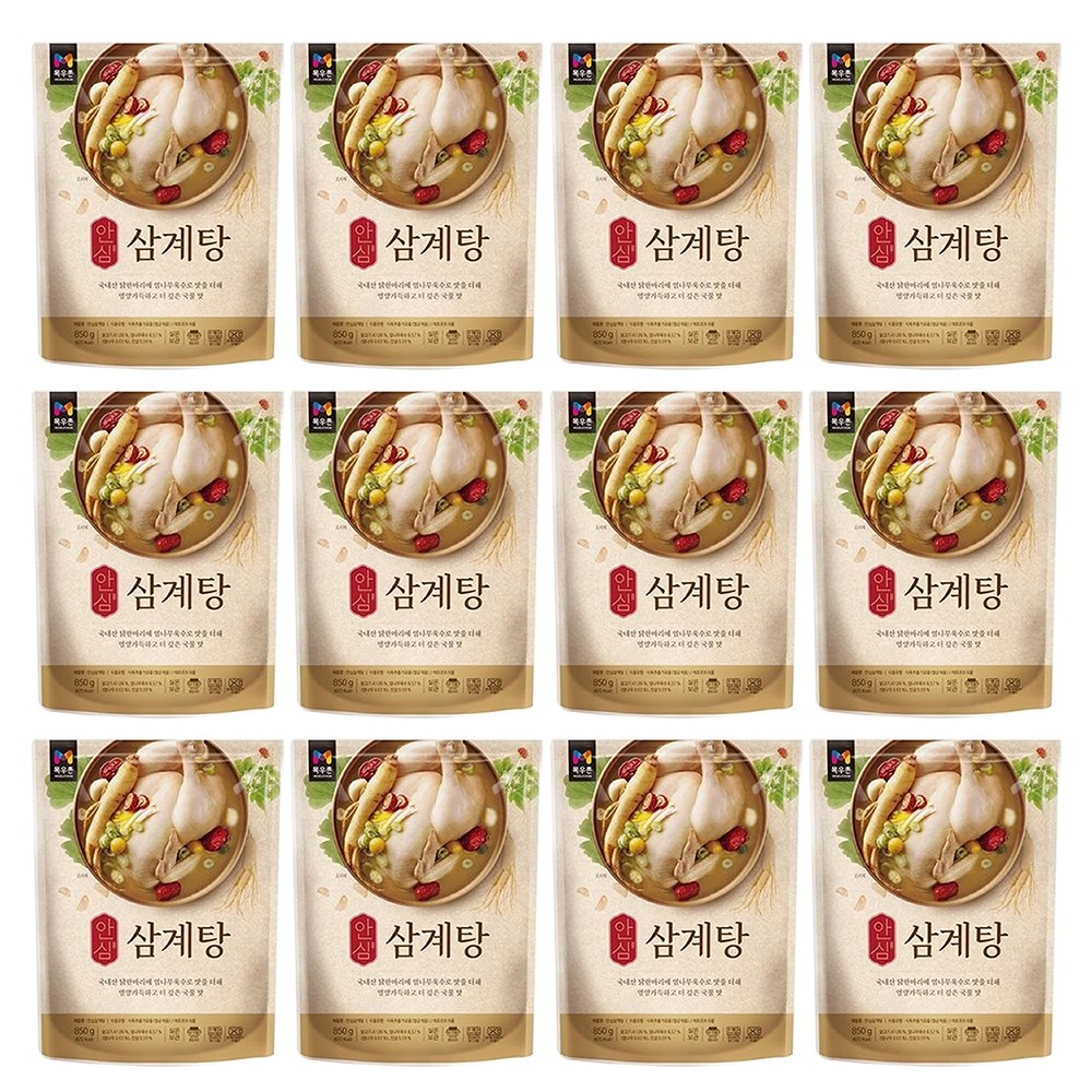 목우촌 목우촌 목우촌 안심삼계탕 850g 12개