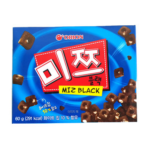 오리온 오리온 오리온 오리온 미쯔블랙 60g x 8개 쿠키 과자 간식 세트