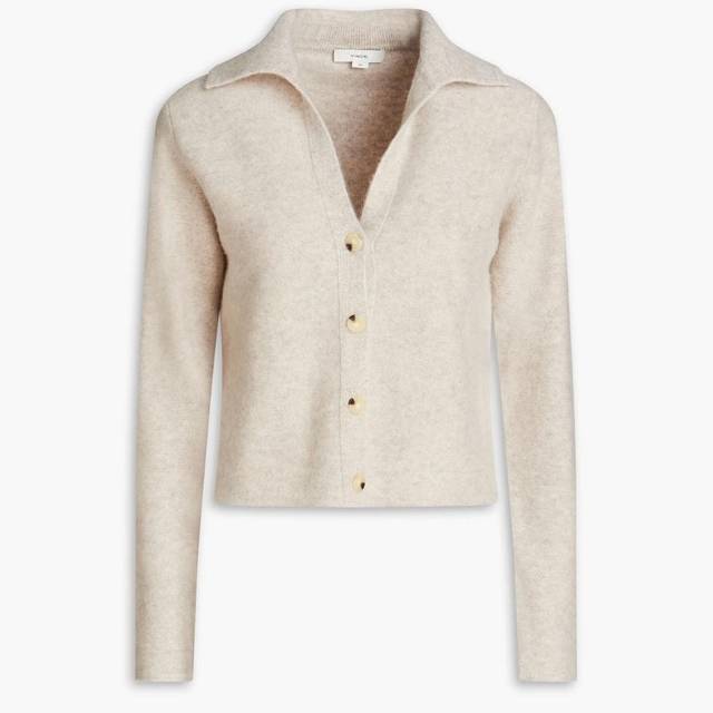 빈스 빈스 Melange cashmere cardigan