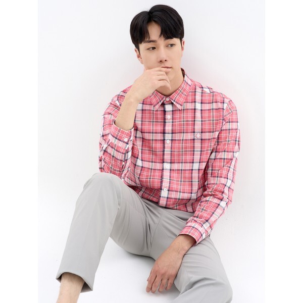 라이프로그 라이프로그 체크 긴팔 셔츠 CO MCWSN205