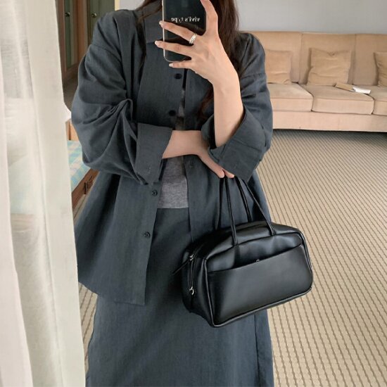 아리엘스타일 뉴트럴에지 내추럴컨템포러리 어반시크룩 벨듀네투피스
