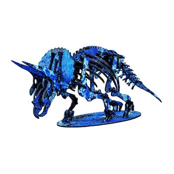 주식회사 우라노 3D 페이퍼 퍼즐 에치젠와지 아이 NEW 트리케라톱스 조립시 사이