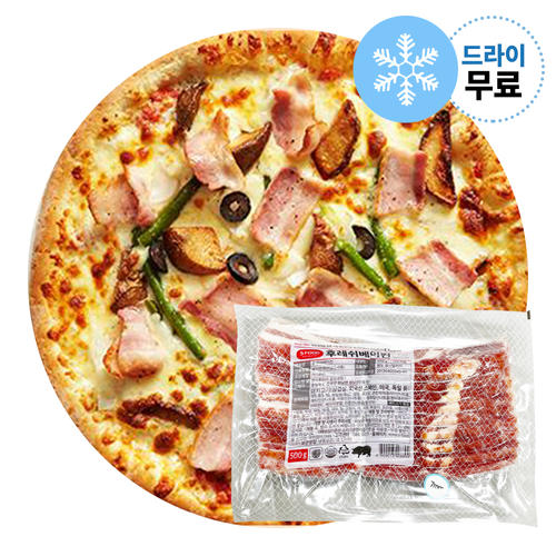 지케이푸드 에쓰푸드 베이컨 500g 드라이 슬라이스 후레쉬 베이컨 1팩