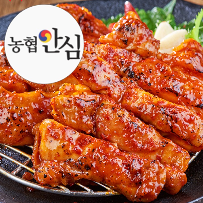 농협안심 연탄구이 국내산 닭갈비 200g