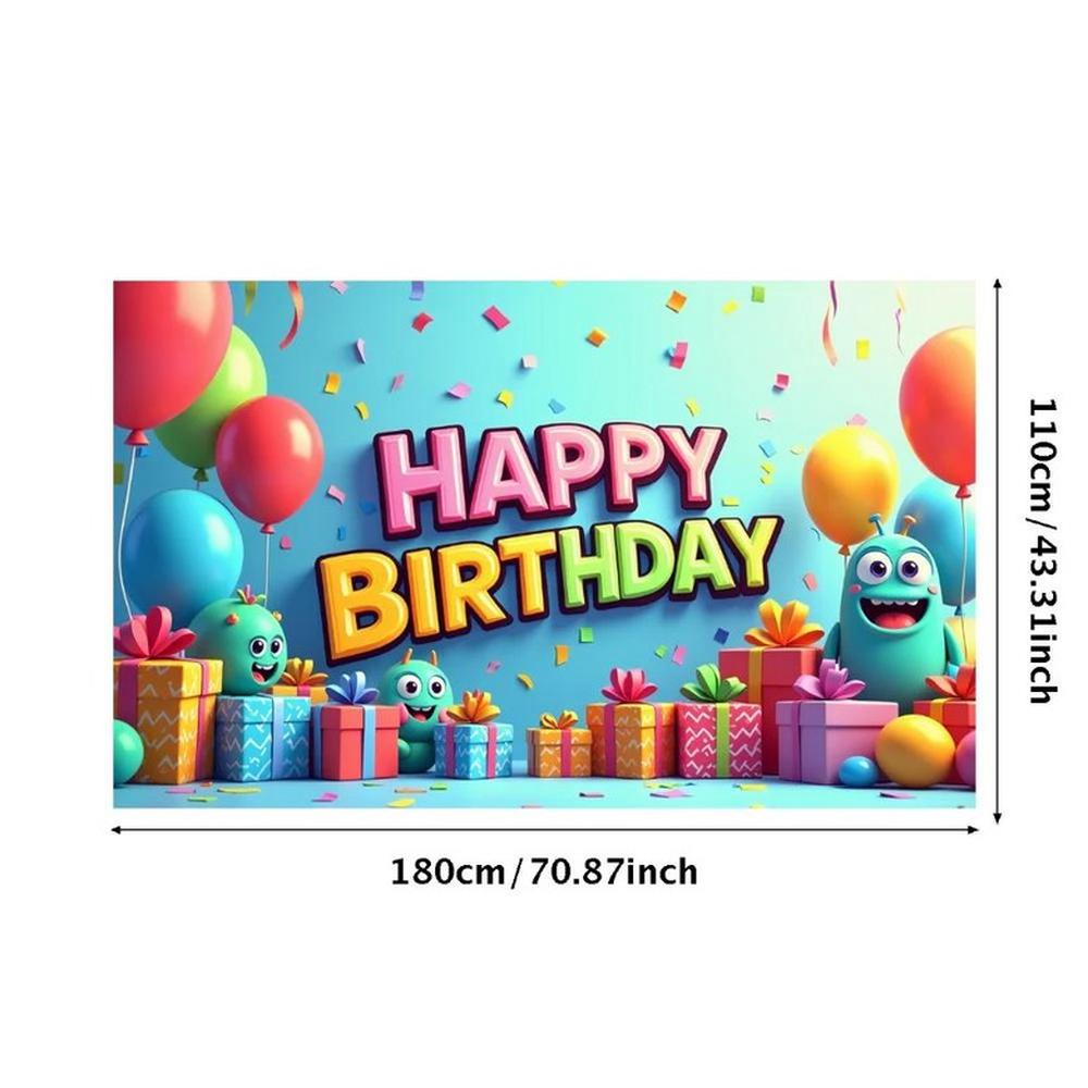 축제 파티 장식 사진 생일 배너 1개 1