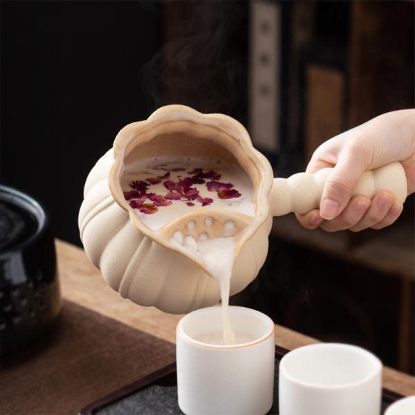 건조한 불에 찌개용 차 캔호 꽃차 과일차 건강차 찐 사과용 도자기 찌개 차 캔호