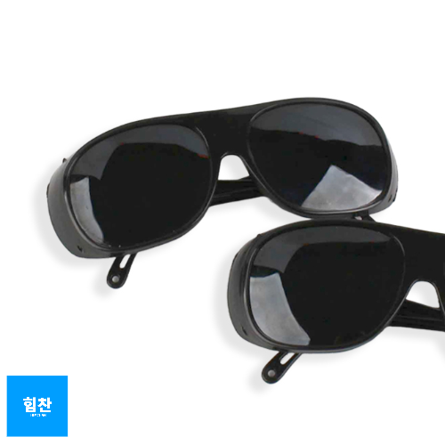 에이치앤에프 H F 경량 작업안경 눈보호선글라스 검정작업안경 용접경 작업안경 선글라스 HM 경량 작업 안경 검정색 1개