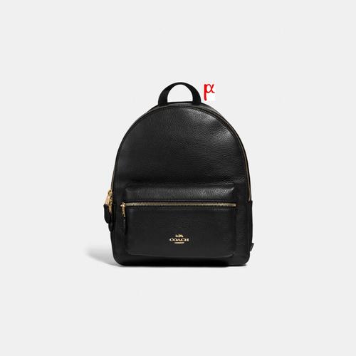 코치 Coach York Charlie Medium Leather Backpack