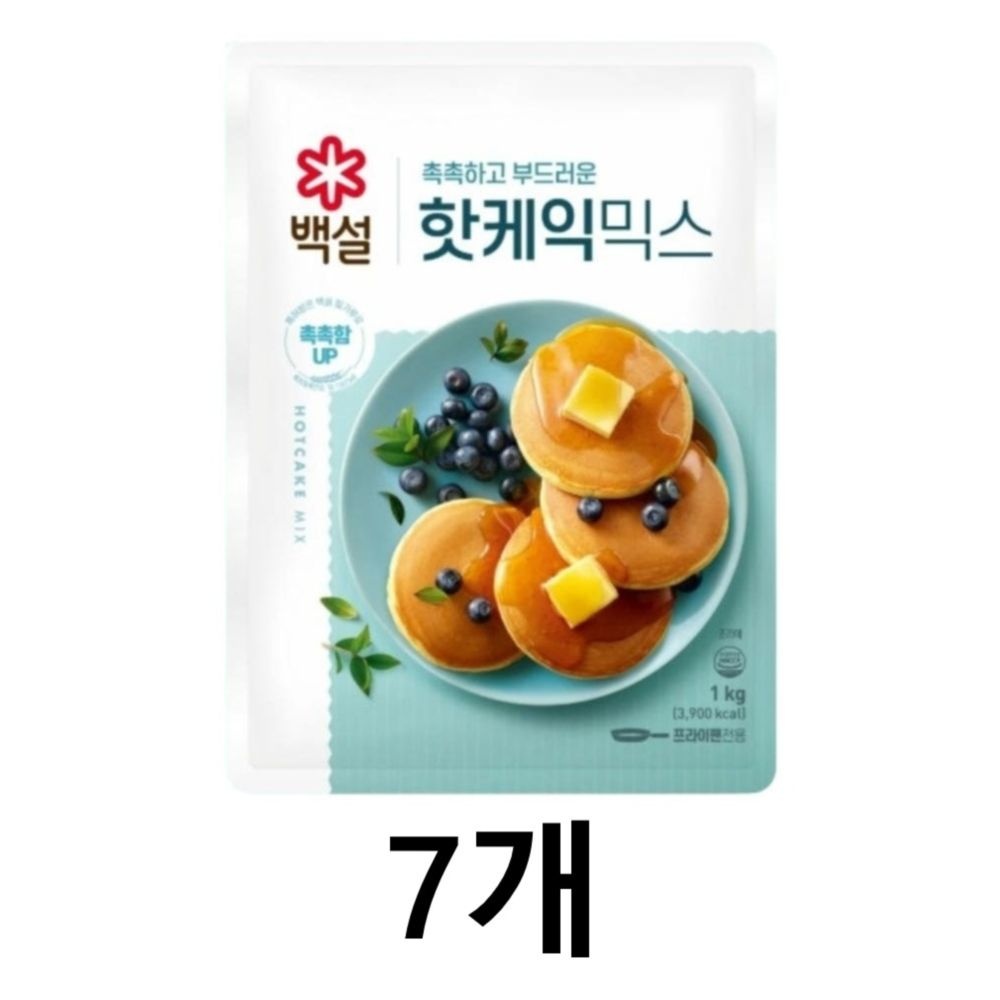 백설 핫케익믹스 1kg 7개 대용량 식자재 카페 수제 베이킹