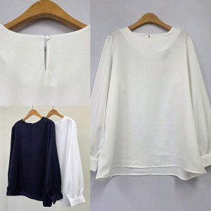 마리무지퍼프블라우스 여성의류 503T978S