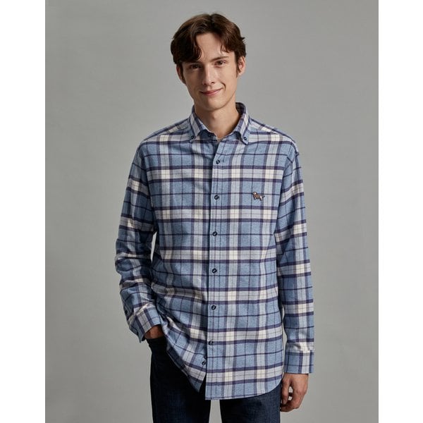 닥스 신사남성 닥스 남성 23FW 닥스훈트 PURE COTTON 기모 체크 셔츠 DMSH3D502B1