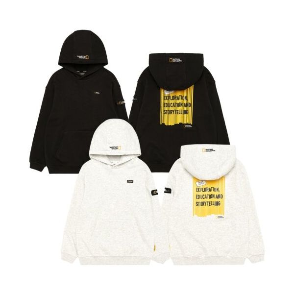 내셔널지오그래픽키즈 NATIONAL GEOGRAPHIC KIDS 컨셉 그래픽 후드티셔츠 MIVORY K233UHD930