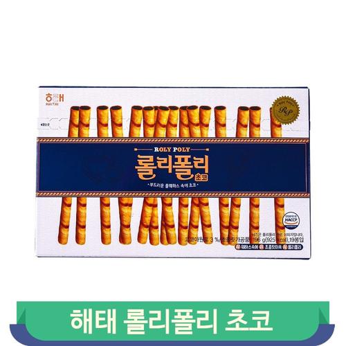 해태제과 해태제과 롤리폴리 롤웨하스 초코 스낵 196g 디저트 주전부리 과자