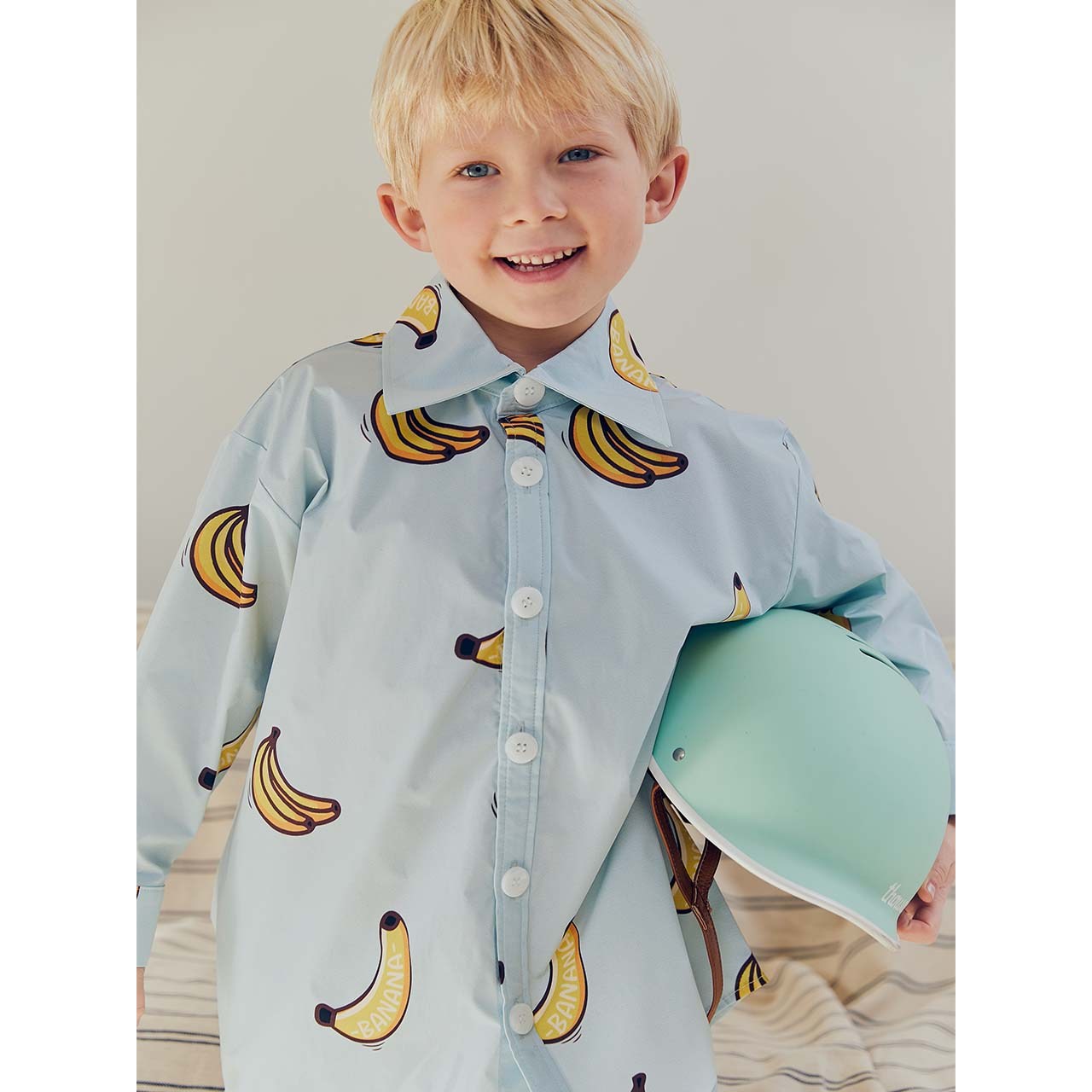 누클 바나나 민트 오버셔츠 Banana Mint Over Shirts S 90