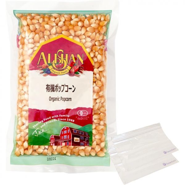 스낵 팝콘 아리산 250g 무첨가 옥수수 콩 씨앗 ALISHAN popcorn 저장 봉투 세트 250g 1봉