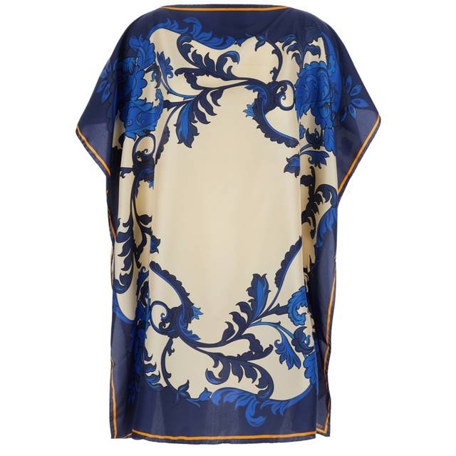 에트로 Etro 드레스 With All Over Graphic 프린트 And Straight 넥라인 In 실크 워먼 WAXA0015AK869X0805