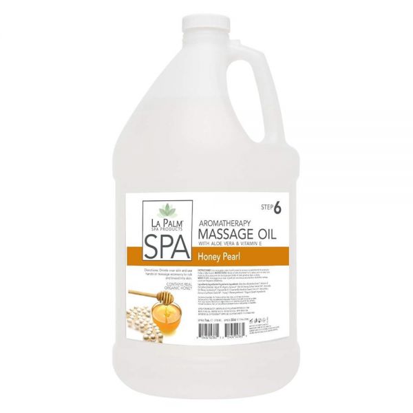 La Palm 아로마테라피 마사지 오일 3 8L 1갤런 허니 펄