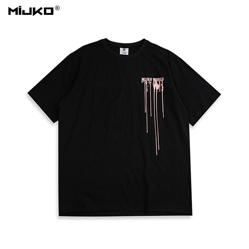 MIJKO 남녀공용 킹 MIJKOWORLD 반팔티 M