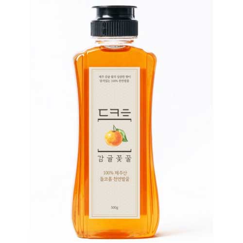 돌코롬 감귤꽃꿀 제주 천연 벌꿀 1개 500g