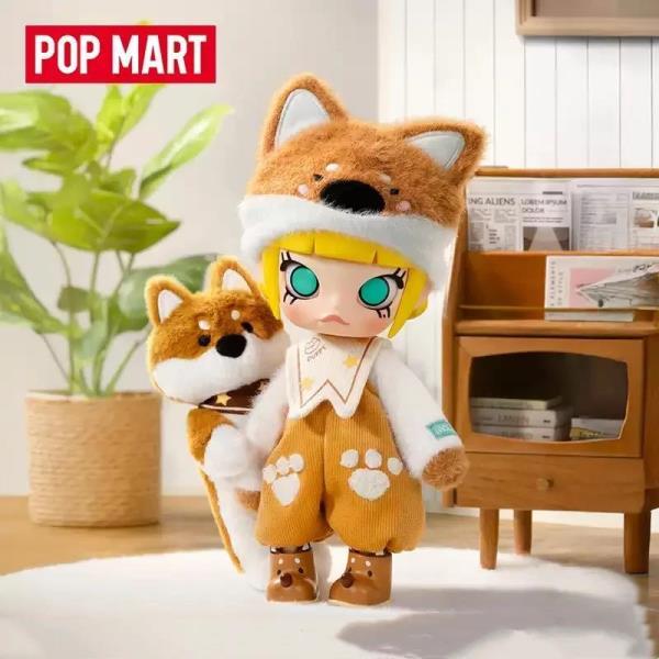 팝마트 몰리 포옹 1 8 BJD 100 오리지널 장난감 인형 귀여운 액션 애니메이션 피규어 데스크탑 장식품