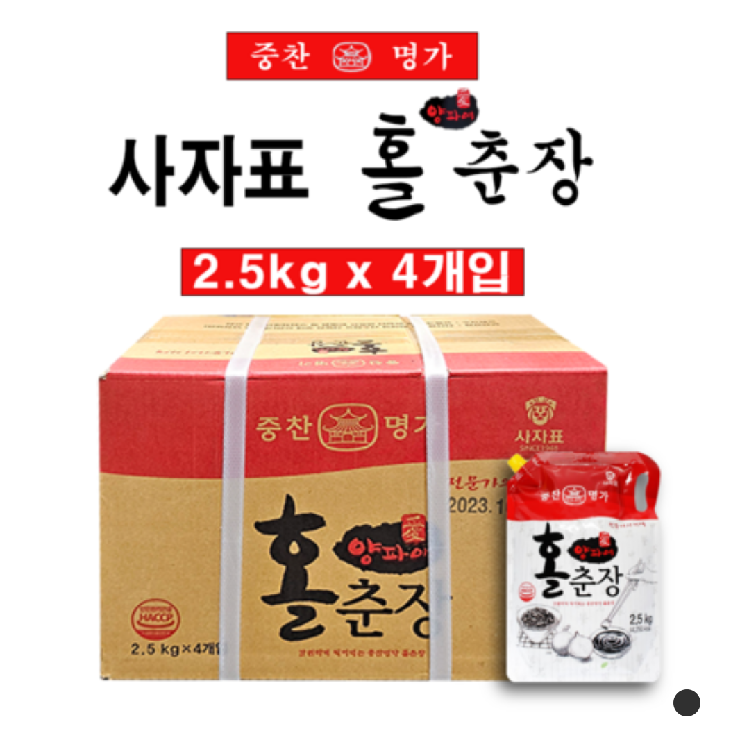 영화식품 중찬명가 중찬명가 사자표 양파애 홀춘장 2 5kg x 4개입 1박스 4개