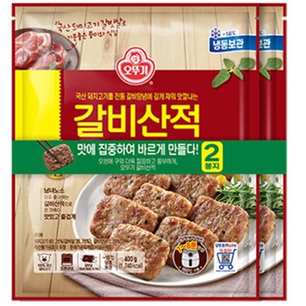 오뚜기 오뚜기 갈비산적 바른 먹거리 400gx2봉 아이밥반찬 간편식 800g