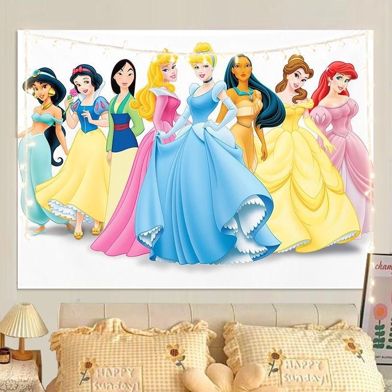 인어공주 패브릭 포스터 배경 천 태피스트리 2 0m X 1 5m I