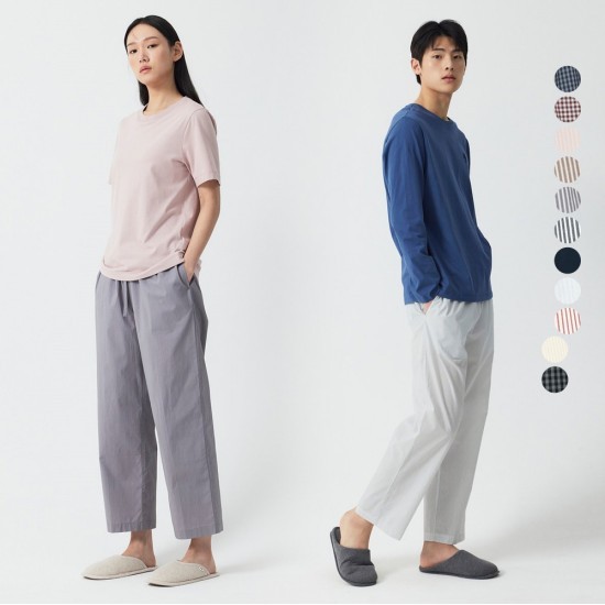 JAJU JAJU 남여 60수 코튼 10부 파자마 팬츠 선택18 남